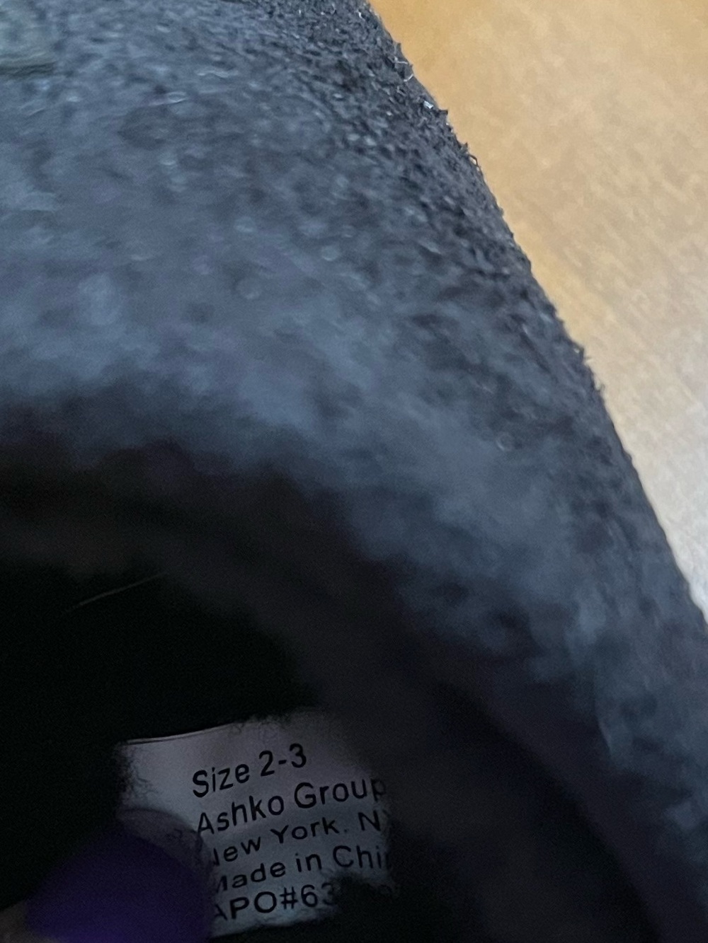 Lucky Brand Kids Black Microsuede  Plush Slippers NWOT - Picture 5 of 6